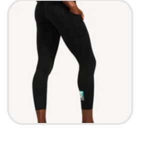 Peloton Black Fast and Free High Rise Tight 25", Size 10